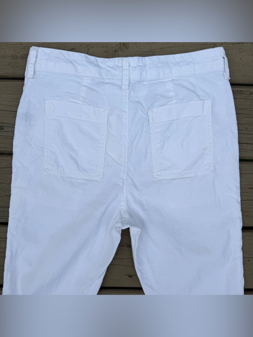 Frank & Eileen Jameson Utility Jogger Pants in White Italian Performance Linen 2 - Picture 10 of 16